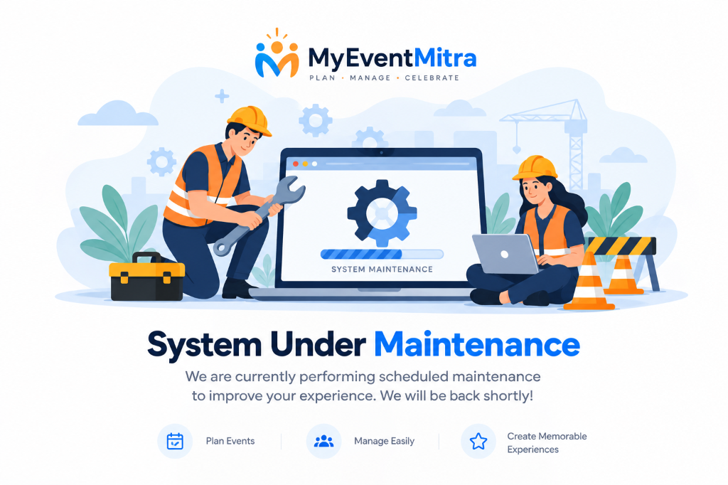 MyEventMitra - System Under Maintenance
